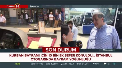 İstanbul Otogarı'nda bayram yoğunluğu yaşanıyor