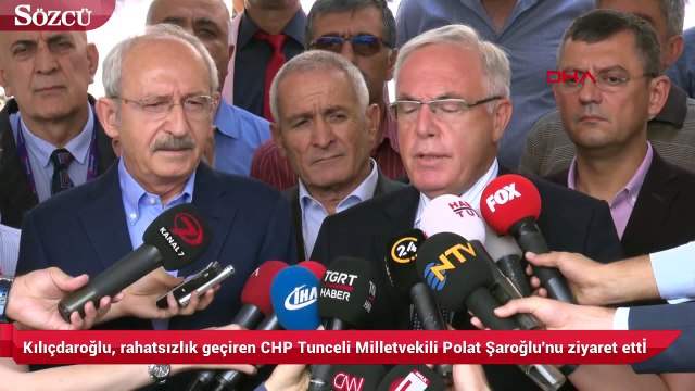 Kılıçdaroğlu, rahatsızlık geçiren CHP Tunceli Milletvekili Polat Şaroğlu'nu ziyaret ettİ