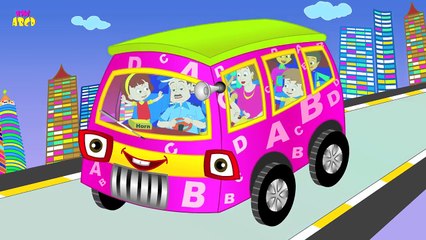 The Wheels On The Bus Go Round And Round English Nursery Rhymes for Children, Kids and Bab