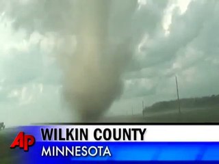Raw Video: Minnesota Tornado Picks Up Home