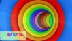 Learning Colors For Kids Eggs & Surprises 3d ball Indoor Playground In Colorful Tunnel