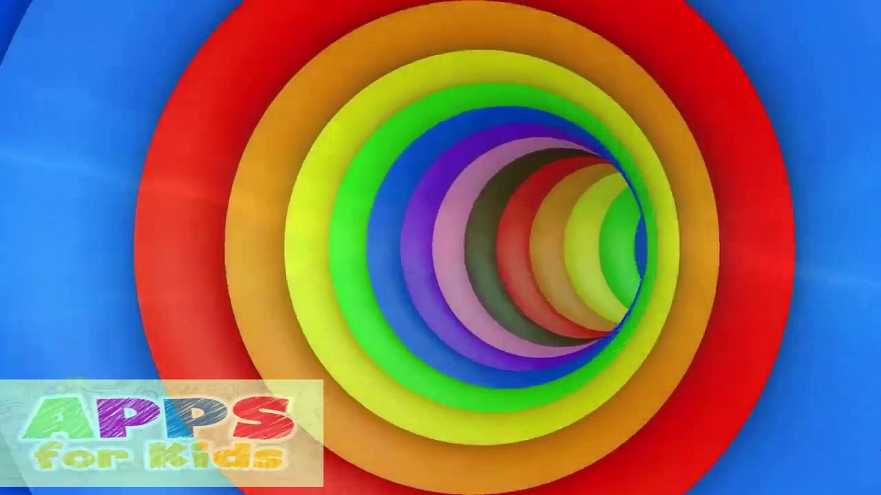 Learning Colors For Kids Eggs & Surprises 3d ball Indoor Playground In Colorful Tunnel