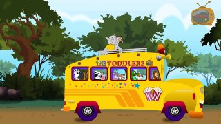 Wheels On The Bus Kindergarten Nursery Rhyme Kids Song For Children In Preschool