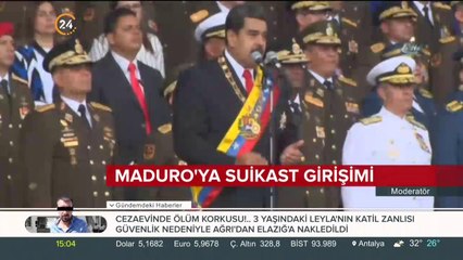 Maduro'ya suikast girişimi