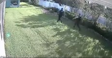 Des policiers tentent d’attraper des cambrioleurs qui courent dans tous les sens