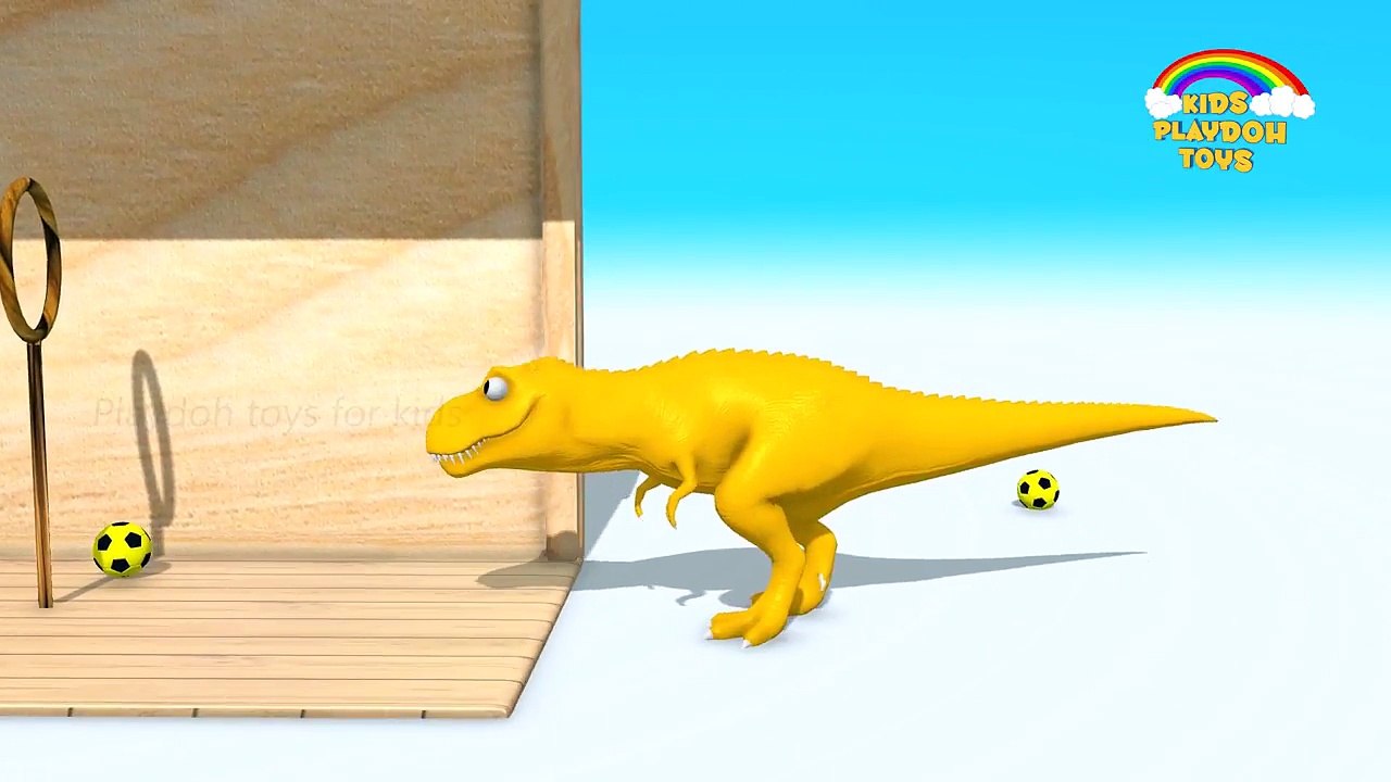 Colors For Children | Learn Colors With Dinosaurs Soccer Balls Colors | Educational Videos