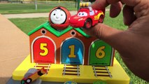 Thomas n Friends Toy Trains Pop Up Disney Cars McQueen Egg Surprise Play Doh y sus Amigos