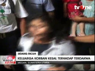 Keluarga Korban Pembunuhan Balita Mengamuk di Pengadilan