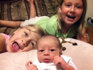 Kids Meet Their Newborn Baby Brother !