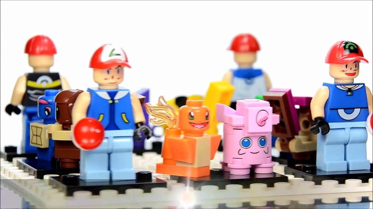Pokémon GO Ash & Pikachu Mewtwo Gengar Bulbasaur Unofficial LEGO MinifiguresSet 2 & 3