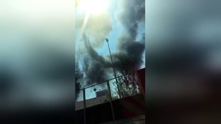 Huge explosion near Italian airport sends fireball into sky