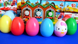 Surprise Eggs Thomas and Friends Disney Cars 2 Hello kitty Minions Sanrio WOW
