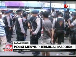 Polisi Menyisir Preman di Terminal Mardika Ambon