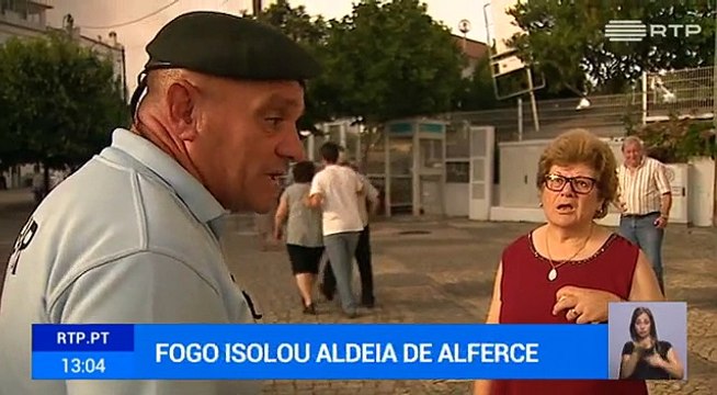 Incêndio Monchique. Alferce ficou cercada pelas chamas