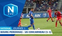 J1 : Bourg-Peronnas 01 - US Concarneau (1-1), le résumé