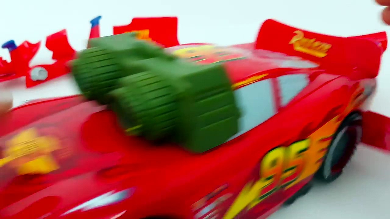 Disney Cars Lightning Mcqueen Disney Cars 3 Mcqueen Transformer Toys Learn Colours Cars