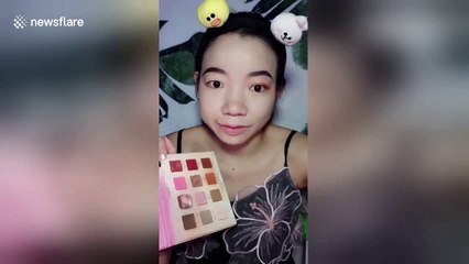 Uni graduate wows the internet by her unbelievable makeup transformation