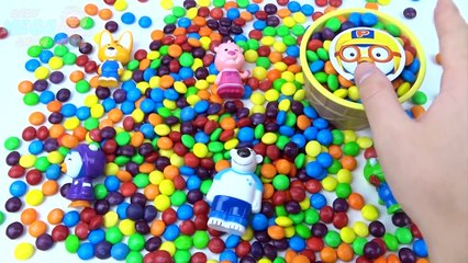 Ice Cream of Cups with Toys Pororo Paw Patrol Hello Kitty Inside. Pour out Sweets and Watc