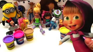 Маша и медведь Masha i medved, Лунтик Play doh волшебная кровать Luntik Frozen toys