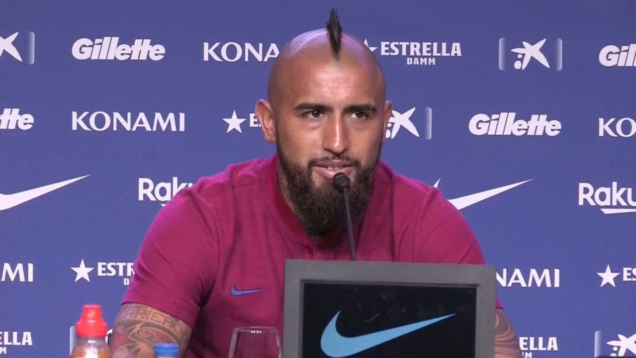 El chileno Vidal ha fichado por el Barça "para ganar la Champions"