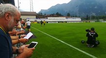 Axel Witsel lors de son premier entraînement avec le Borussia Dortmund