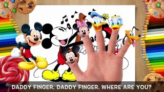 Mickey Mouse and Friends Drawings Finger Family Song!