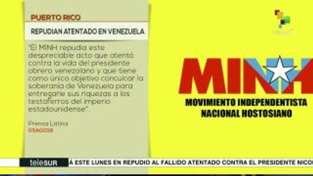 Muestran más países repudio al atentado contra el pdte. Nicolás Maduro
