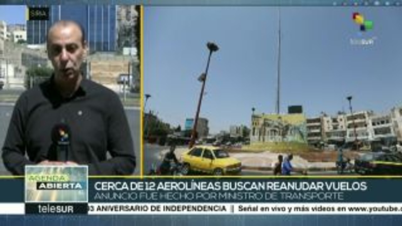 Informa Damasco que 12 aerolíneas quieren restablecer vuelos a Siria