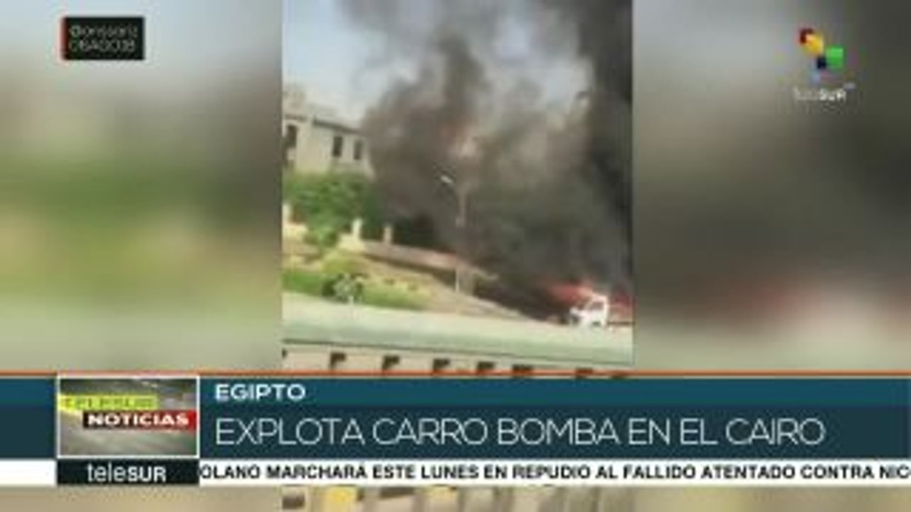 Explota bomba en El Cairo