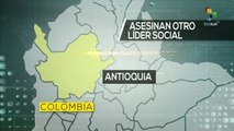 Asesinan al líder social colombiano Hernan Dario Echavarría