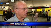 Bear shatters glass wall with rock at Minnesota Zoo