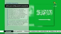 Expulsan a embajador canadiense de Arabia Saudita