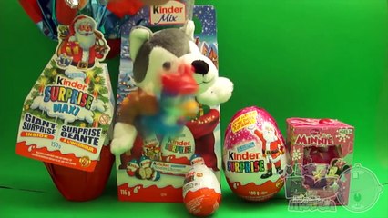 HUGE Christmas Surprise Egg Opening! With Maxi Kinder Surprise Minnie Mouse Disney Planes