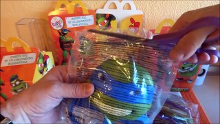 new TMNT Mask Complete Set in Happy Meal McDonalds Europe Unboxing
