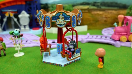 アンパンマンおもちゃアニメ 遊園地と魔法使い / Stop motion Anpanman Theatre: The Amusement Park Wizard