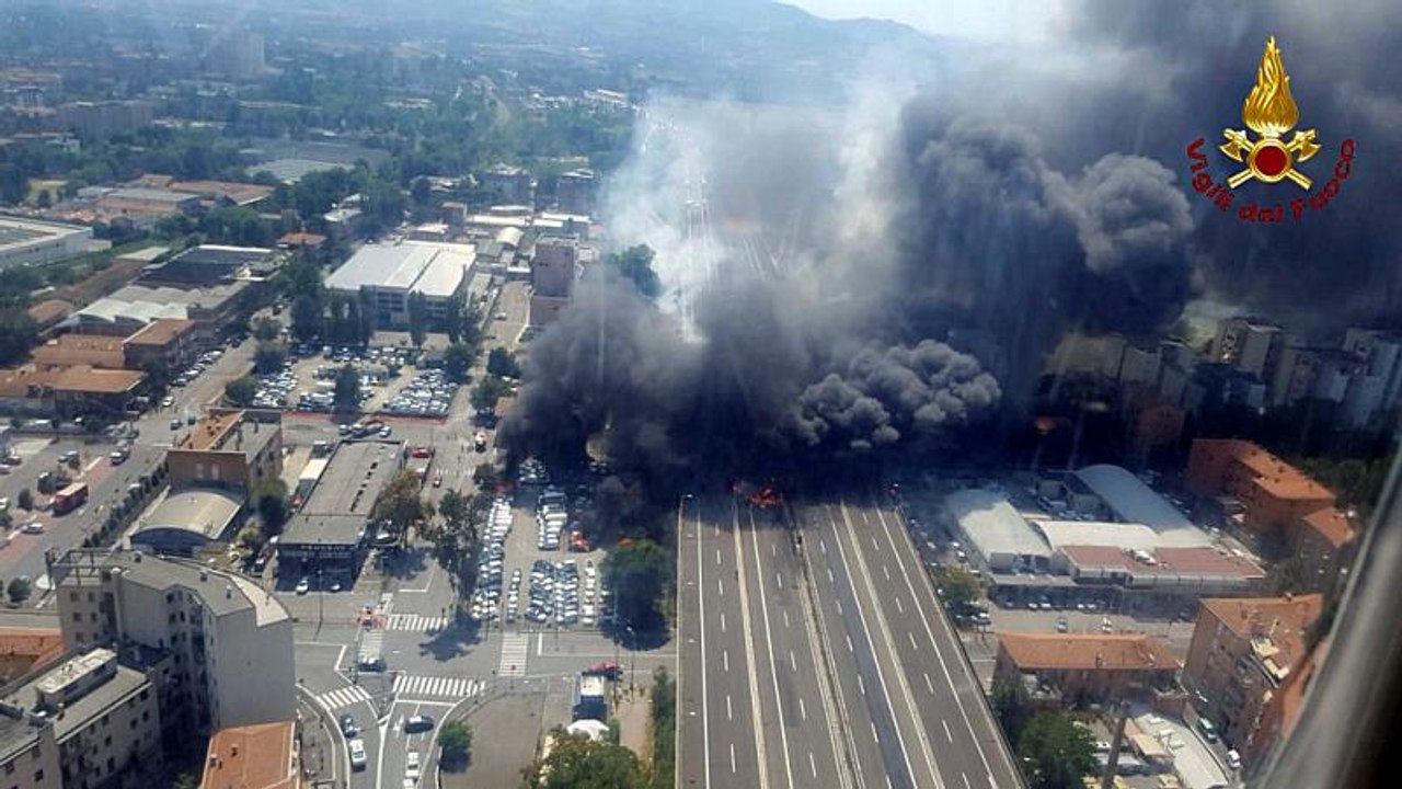 Explosion bei Bologna: 2 Tote, 60 Verletzte