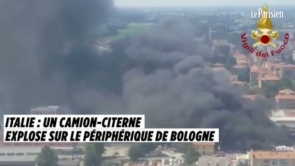 Italie : un camion-citerne  explose sur le périphérique de Bologne