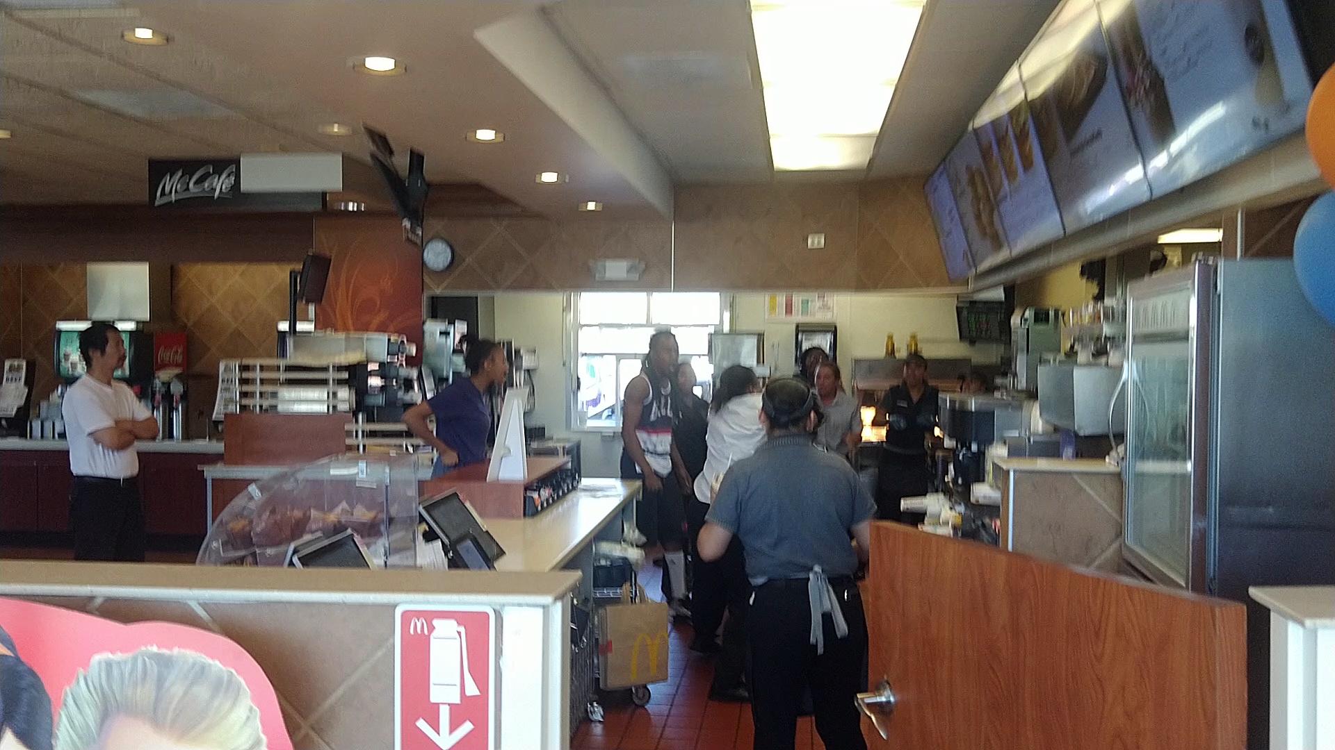 Fast Food Restaurant Fight