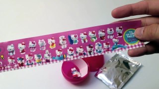 Hello Kitty Candy Surprise Egg Unwrapping Huevo sorpresa Hello Kitty Kidstvsongs