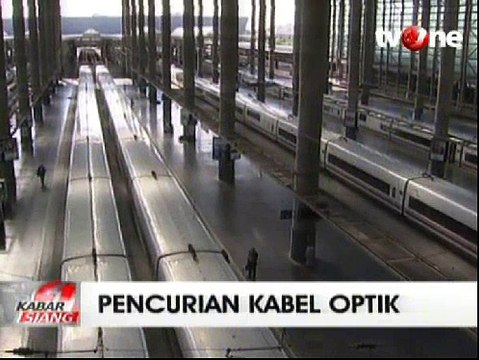 Kabel Serat Optik Dicuri, Kereta Ekspres Batal Berangkat