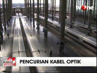 Kabel Serat Optik Dicuri, Kereta Ekspres Batal Berangkat