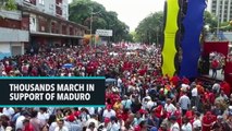 Venezuelans March in Support of Maduro