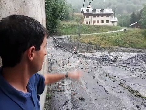 Savoie : crue du Glandon à Saint-Colomban-des-Villards