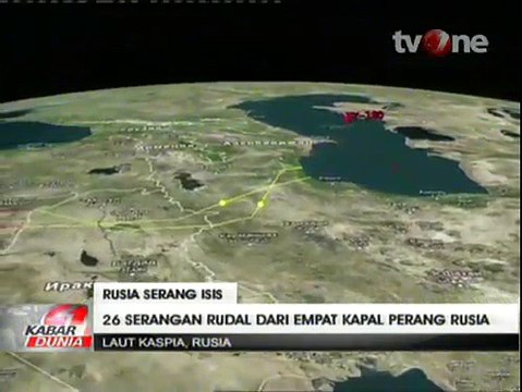 Kapal Perang Rusia Gempur ISIS di Suriah