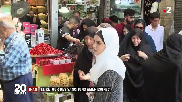 Iran : des manifestations contre le retour des sanctions américaines