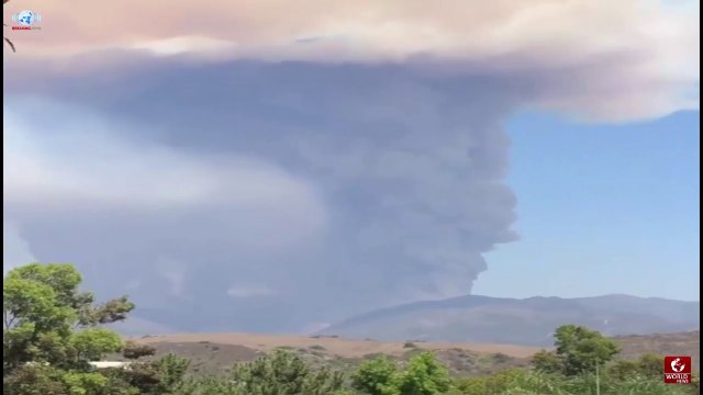 Fire Breaks Out In Trabuco Canyon orange county california
