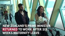 New Zealand's Prime Minister returns to work after giving birth