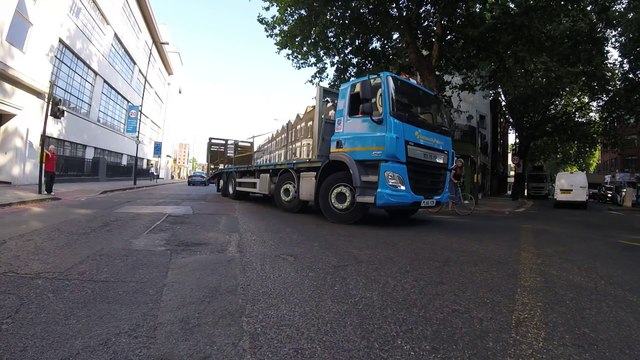 Lorry Nearly Left Hooks Cyclist