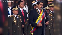 الرئيس الفنزويلي ينجو من محاولة اغتيال ويتهم كولومبيا بتدبيرها…