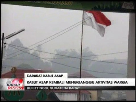 Kabut Asap Selimuti Langit Kota Bukittinggi